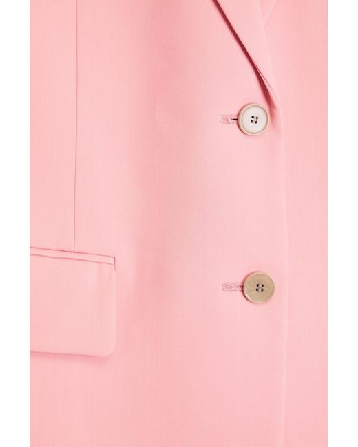 Another Tomorrow Pink Twill Blazer