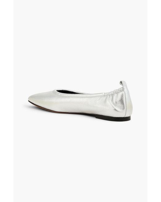 3.1 Phillip Lim White Leather Ballet Flats