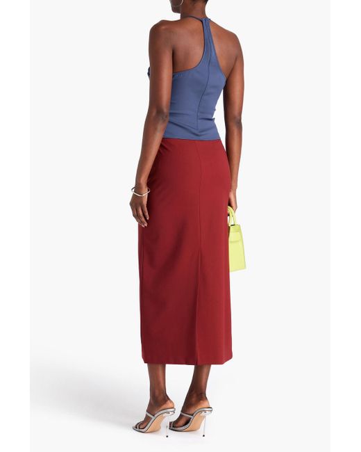 Christopher Esber Blue Cutout Stretch-Jersey Top