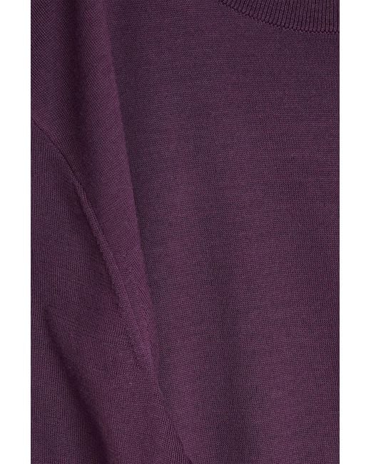 Theory Purple Wool Top