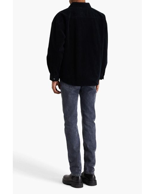 FRAME Black Corduroy Overshirt for men