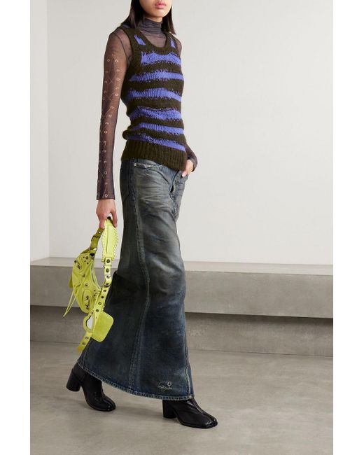 Acne Black Striped Knitted Vest