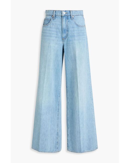 PAIGE Blue Cameron High-Rise Wide-Leg Jeans