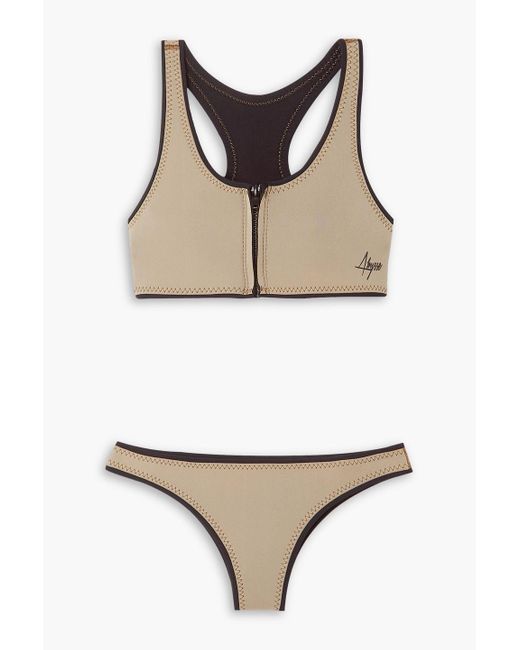 Abysse Jenna Neoprene Bikini in Natural Lyst UK