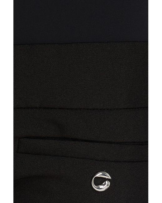 Coperni Black Crepe Bootcut Pants