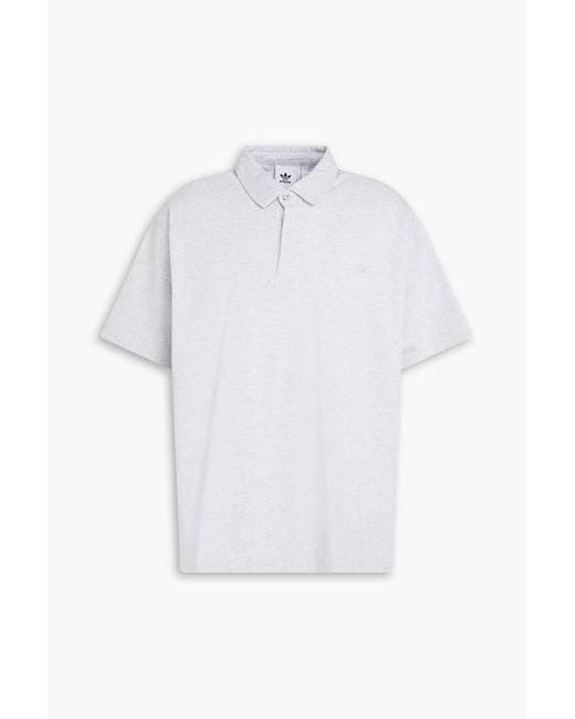 Adidas Originals White Cotton-piqué Polo Shirt for men