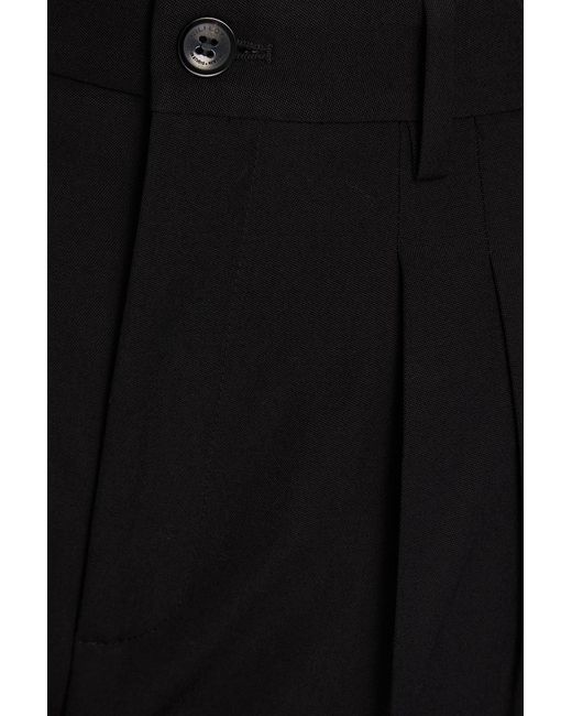 Nili Lotan Black Wool Straight-leg Pants