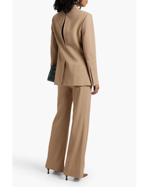 Proenza Schouler Natural Laurie blazer aus twill aus einer wollmischung