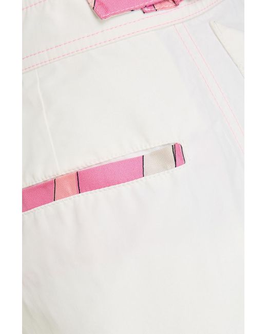 Emilio Pucci White Shell Track Pants