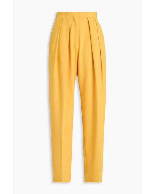 Stella McCartney Yellow Twill Straight-leg Pants
