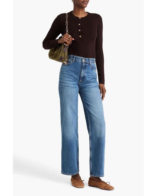 Blazé Milano Brown Rolande Cashmere And Silk-Blend Sweater
