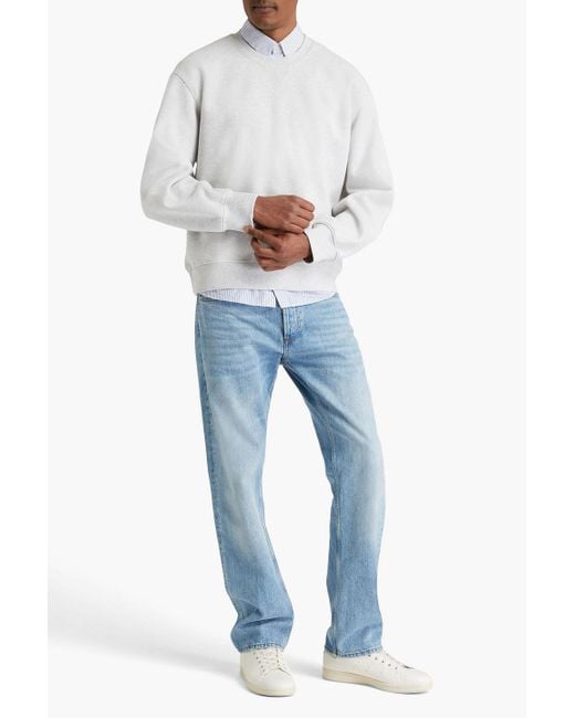 Alex Mill Sweatshirt aus fleece aus einer baumwollmischung in White für Herren