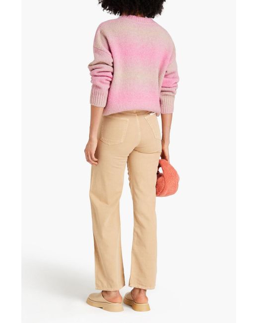 Rag & Bone Pink Holly Dégradé Alpaca-blend Sweater