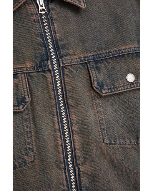 Rag & Bone Gray Faded Denim Jacket for men