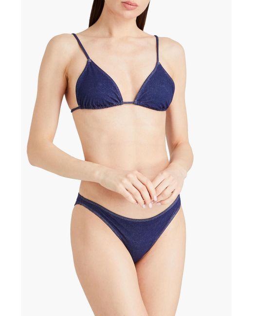 Onia Blue Triangel-bikini-oberteil