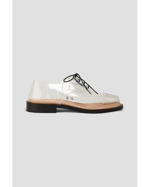 Maison Margiela White Tabi Split-toe Pvc Derby Shoes for men