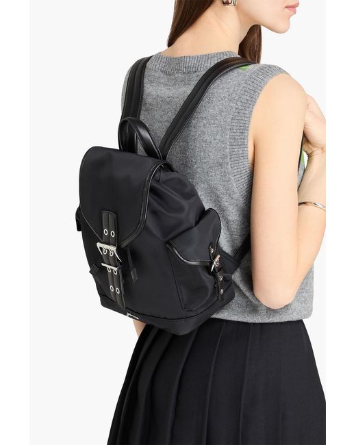 Ganni Black Bucky Shell Backpack