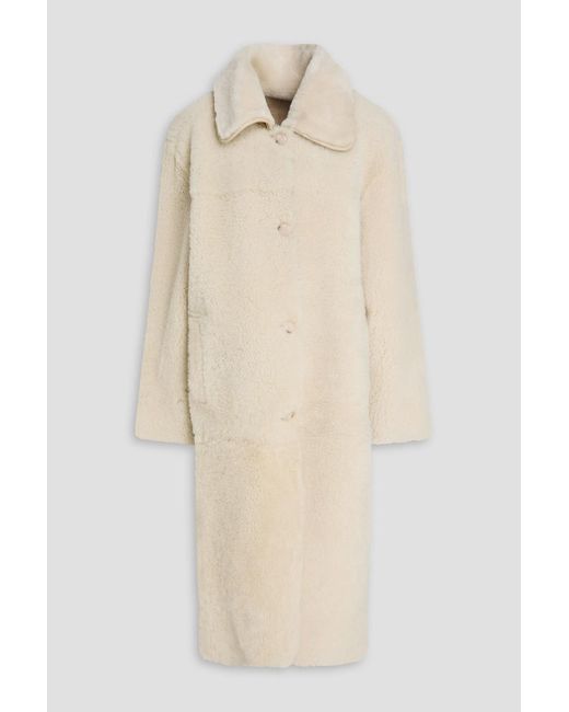 Sandro Natural Shearling Coat