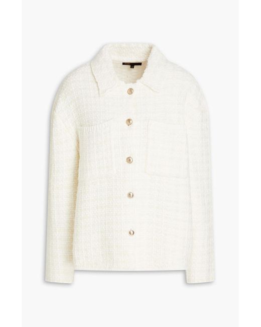 Maje White Tweed Jacket