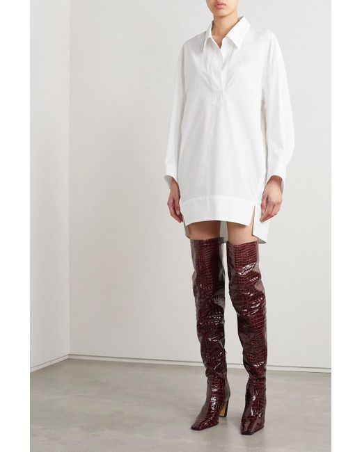Croc over the knee boots hot sale