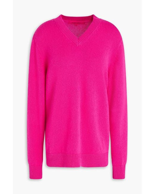 The Elder Statesman Pink Cashmere Sweater