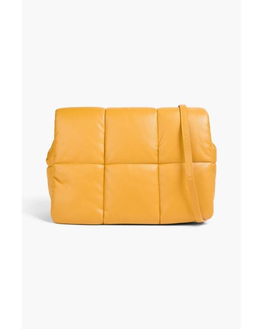 Stand Studio Orange Wanda Quilted Clutch