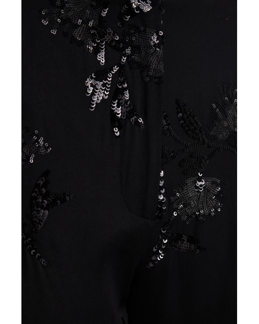 Pantalon Noir Imprimé Serpent Claudie Pierlot - Taille US 8 (EU 40), Tricot, Occasion Très Bon état