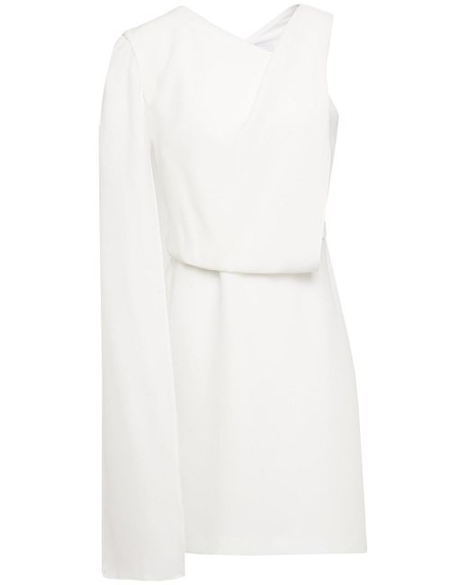 halston heritage crepe mini dress
