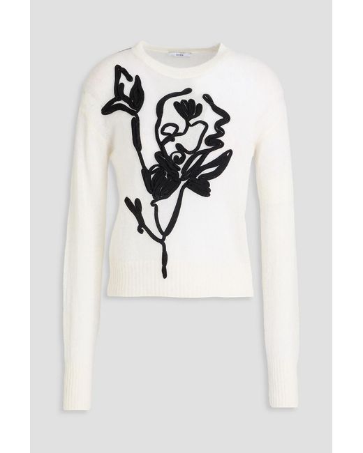Erdem Black Embroidered Knitted Sweater