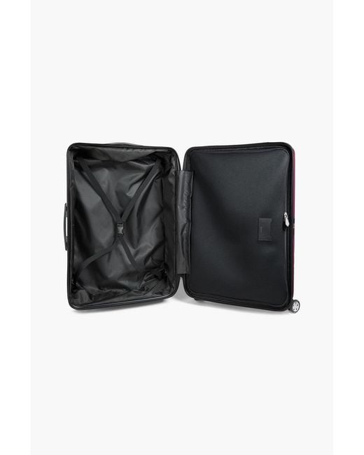 Montblanc Purple Leather-Trimmed Suitcase for men