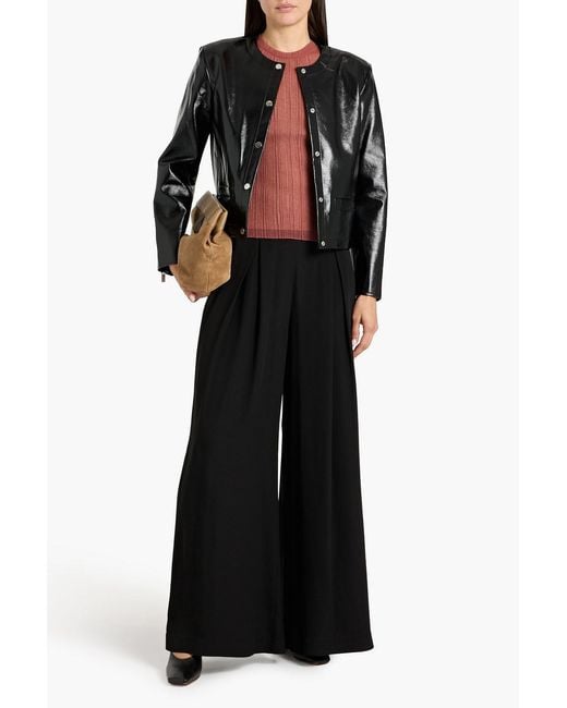 Theory Black Glossed Jacket