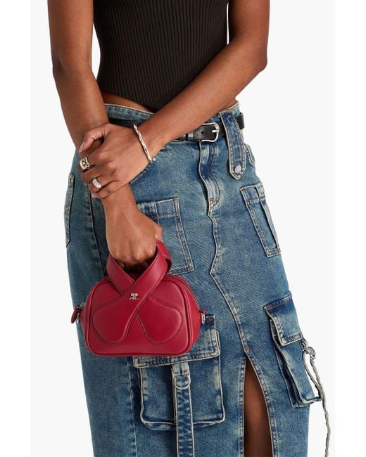 Courreges Red Schultertasche aus leder
