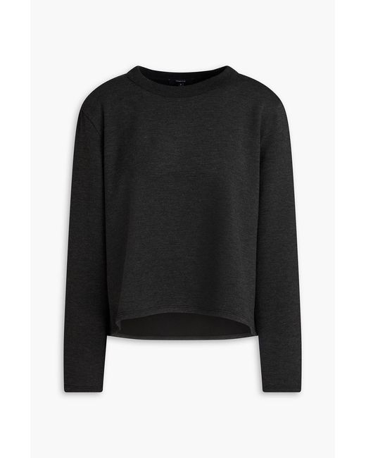 Theory Black Stretch-Jersey Top