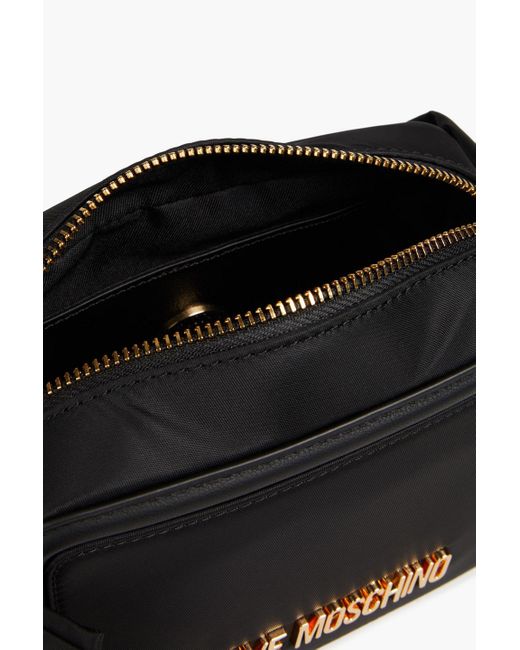 Love Moschino Black Bow-detailed Shell Cross-body Bag