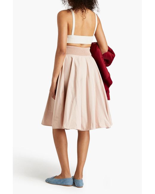 RED Valentino Natural Faille Skirt