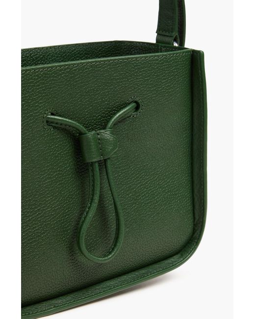 3.1 Phillip Lim Green Soleil Mini Pebbled-Leather Bucket Bag