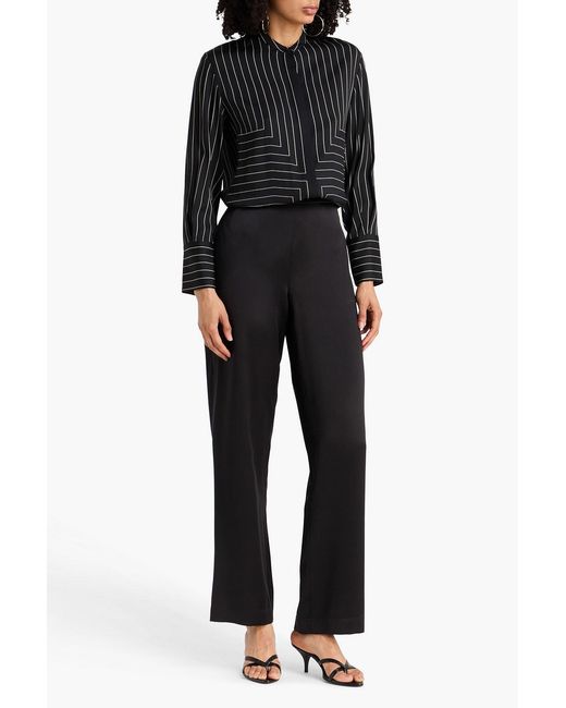 Joseph Black Printed Silk-blend Shirt