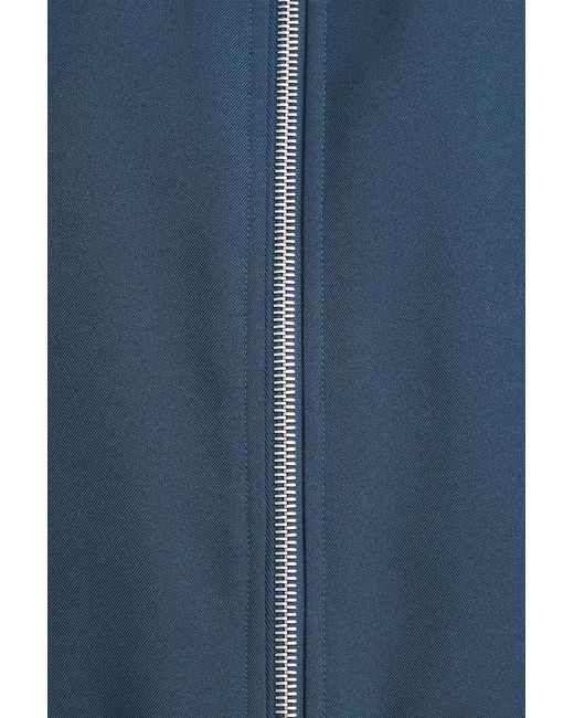 Jil Sander Blue Twill Bomber Jacket for men