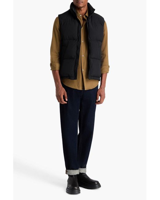Sandro Black Quilted Shell Vest for men
