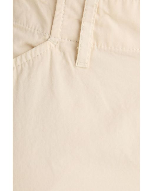 Rag & Bone Natural Banks Cropped Cotton-Canvas Wide-Leg Pants