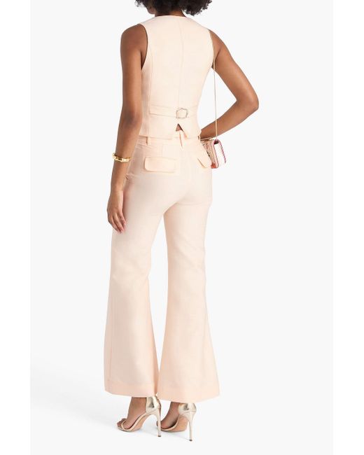 Zimmermann Natural Wool And Silk-blend Vest