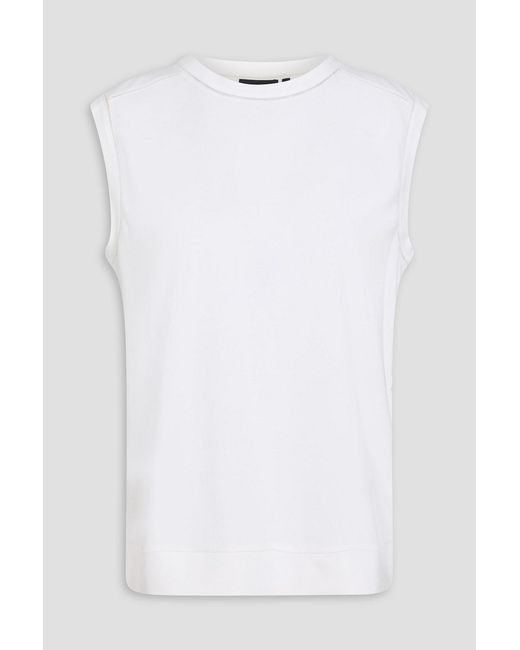 Theory White Jersey Top