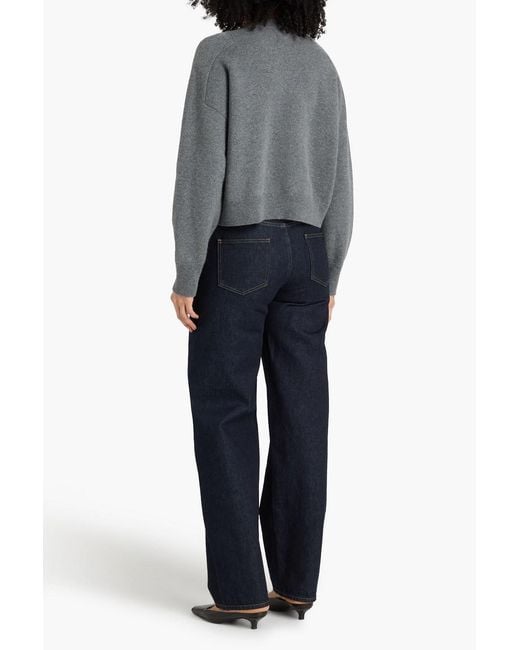 Loulou de Saison Gray Miro Cashmere Sweater