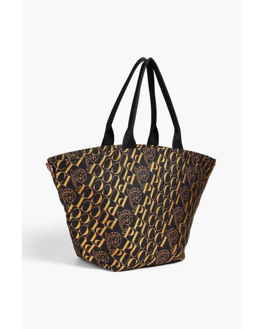 Emilio Pucci Brown Jacquard Tote