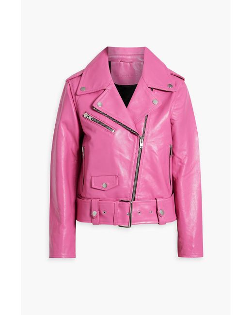 ジャケット STAND STUDIO 61897 8058 21100 Jackets Pink Stand Studio Icon Leather Biker Jacket in Pink | Lyst