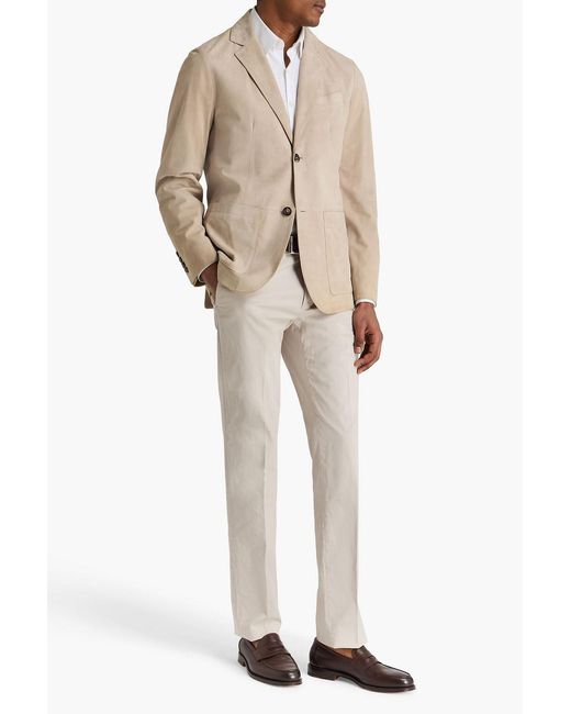 Canali Natural Suede Blazer for men