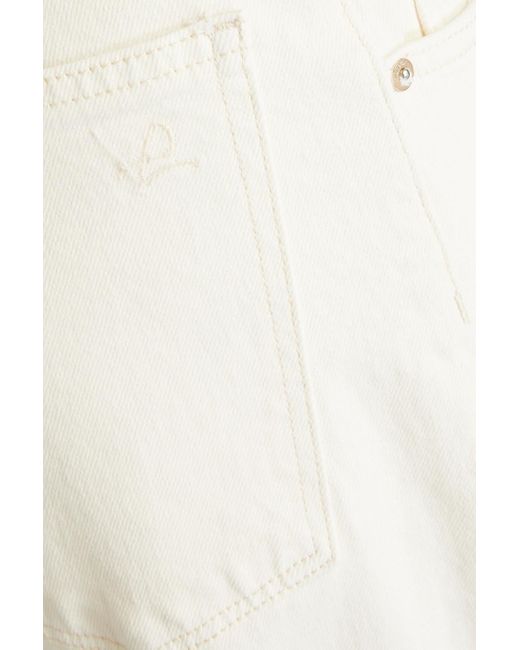 DL1961 White Zoie High-rise Straight-leg Jeans