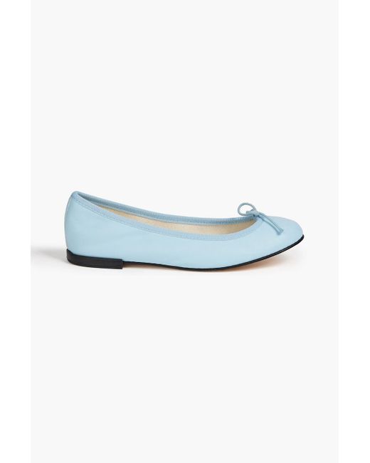 Repetto Leather Ballet Flats in Blue | Lyst