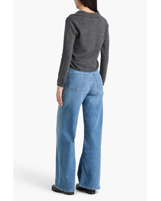 Citizens of Humanity Blue High-rise Wide-leg Jeans