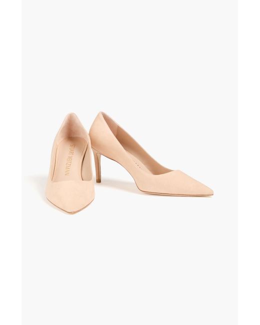 Stuart Weitzman Pink Suede Pumps
